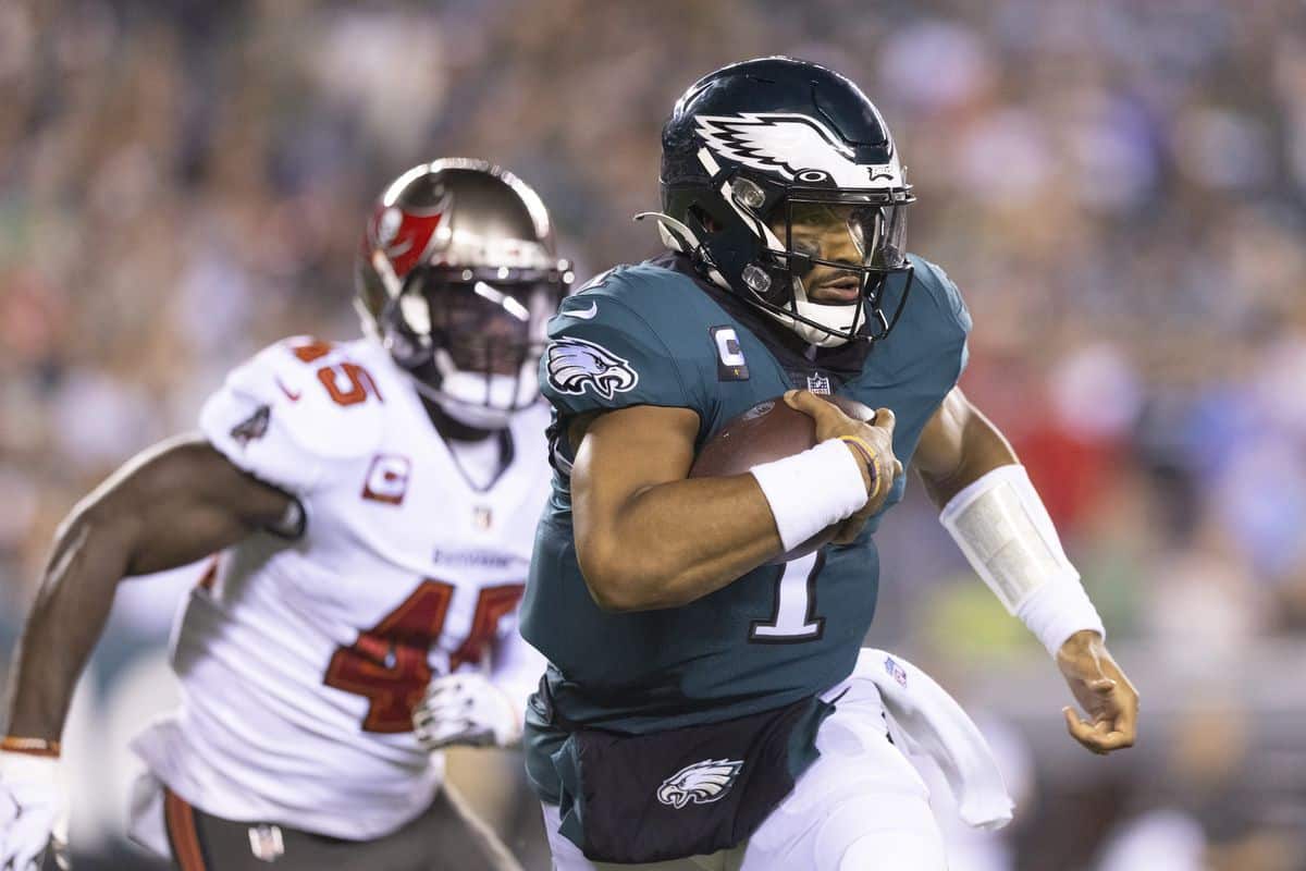 NFC wild card Eagles at Buccaneers betting